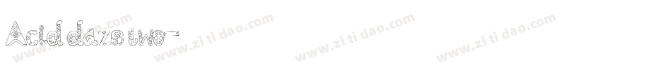Acid daze two字体转换